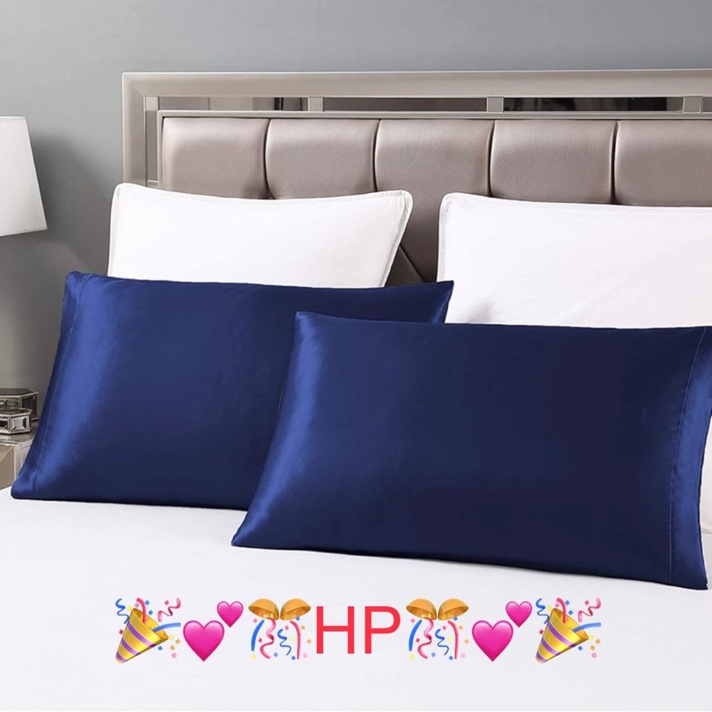 ✅2/$24 🎉💕HP💕🎉🆕 Beauty Rest Silky Smooth Satin Pillowcase Set Standard Size